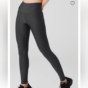Alo High Waisted Airlift Leggings - Anthracite / Size: Small